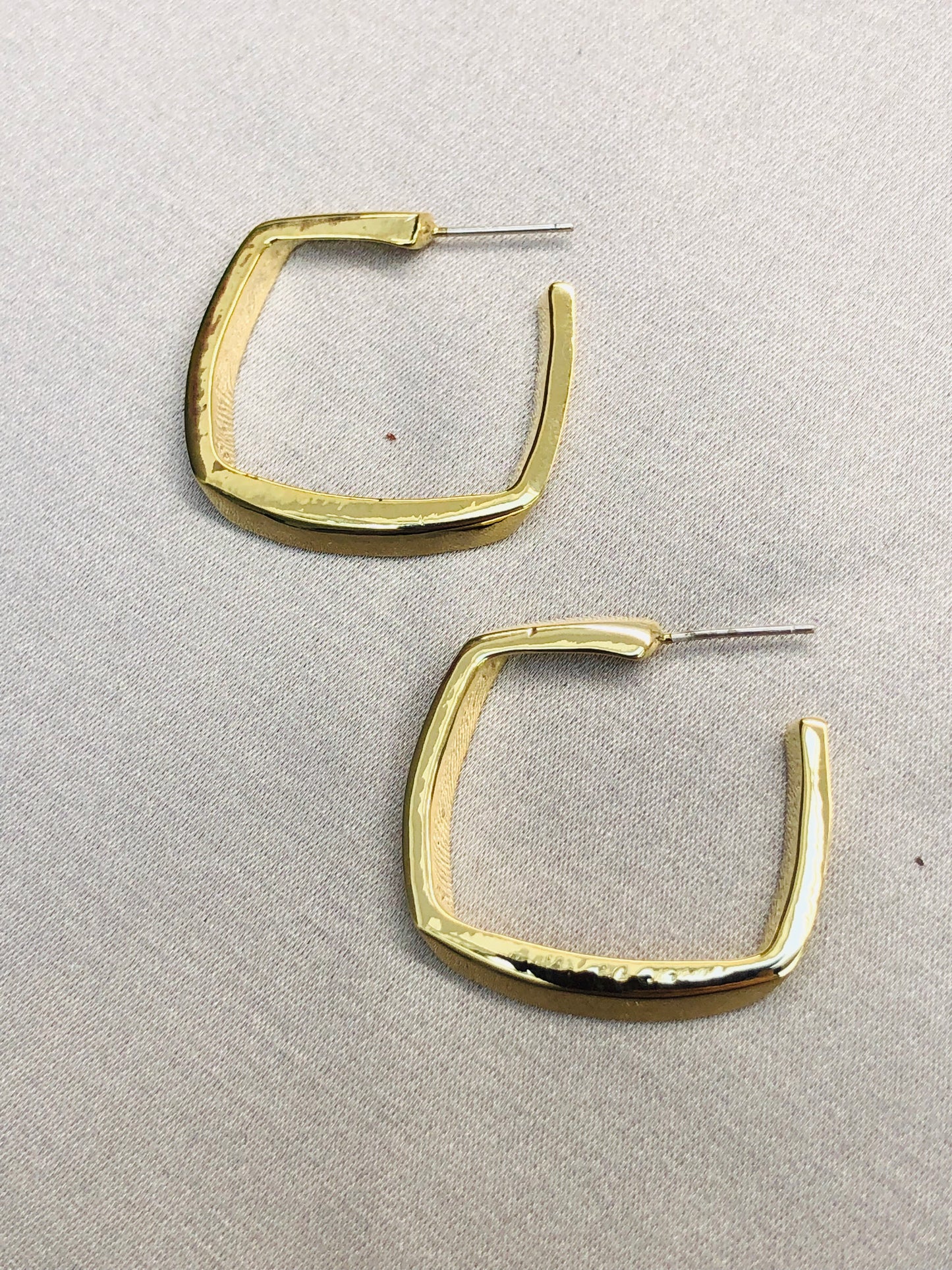 Forged Golden Earrings