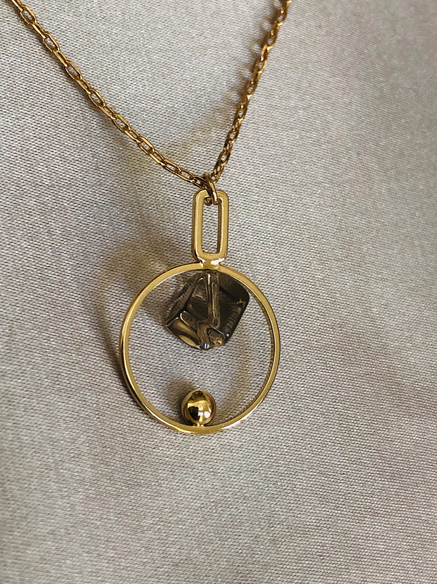 The Circle and The Square Necklace