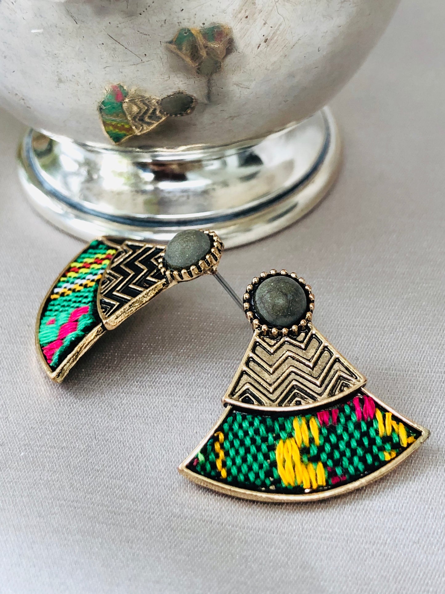 Woven Fan Earrings