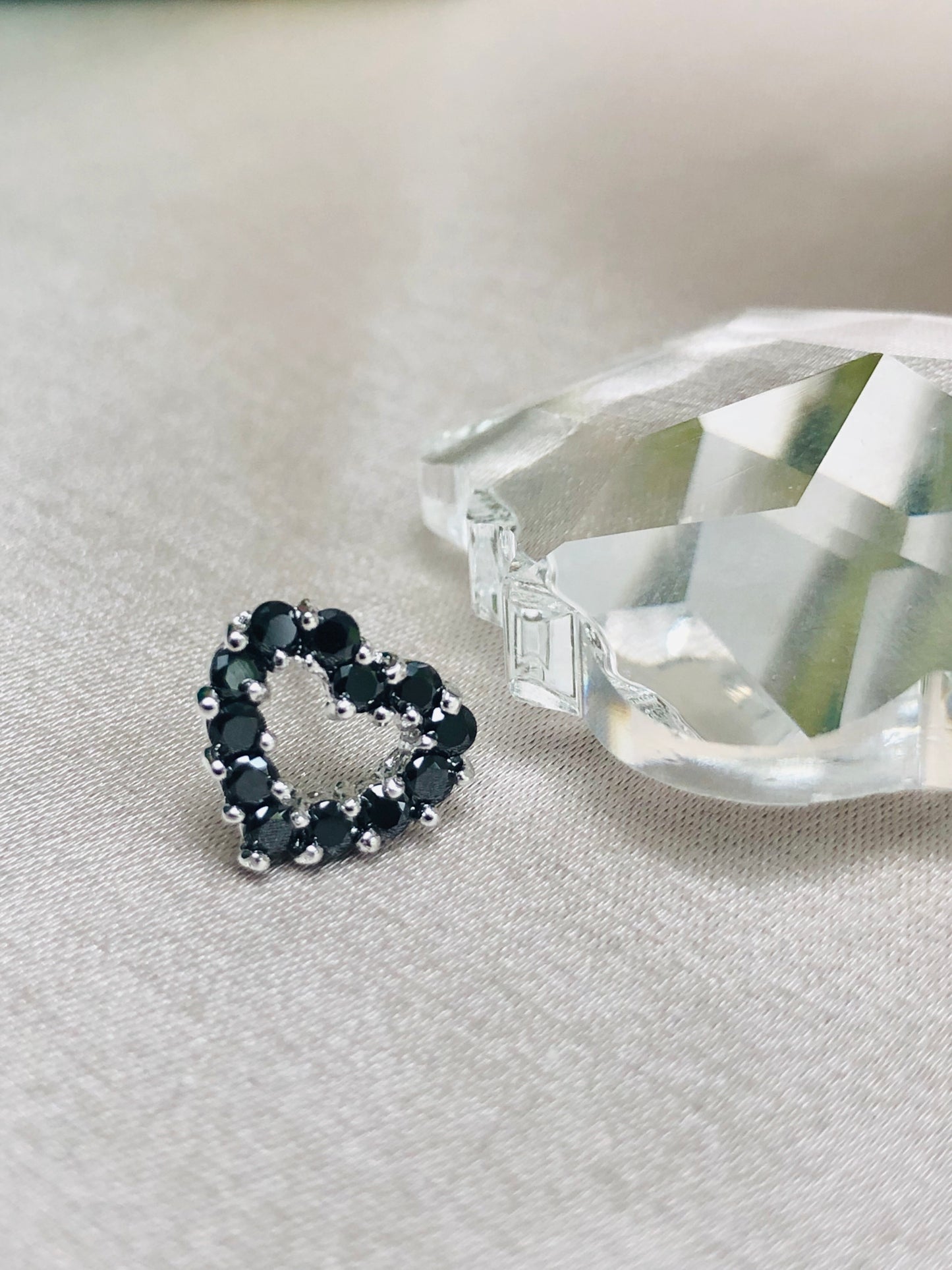 Black Heart Earrings
