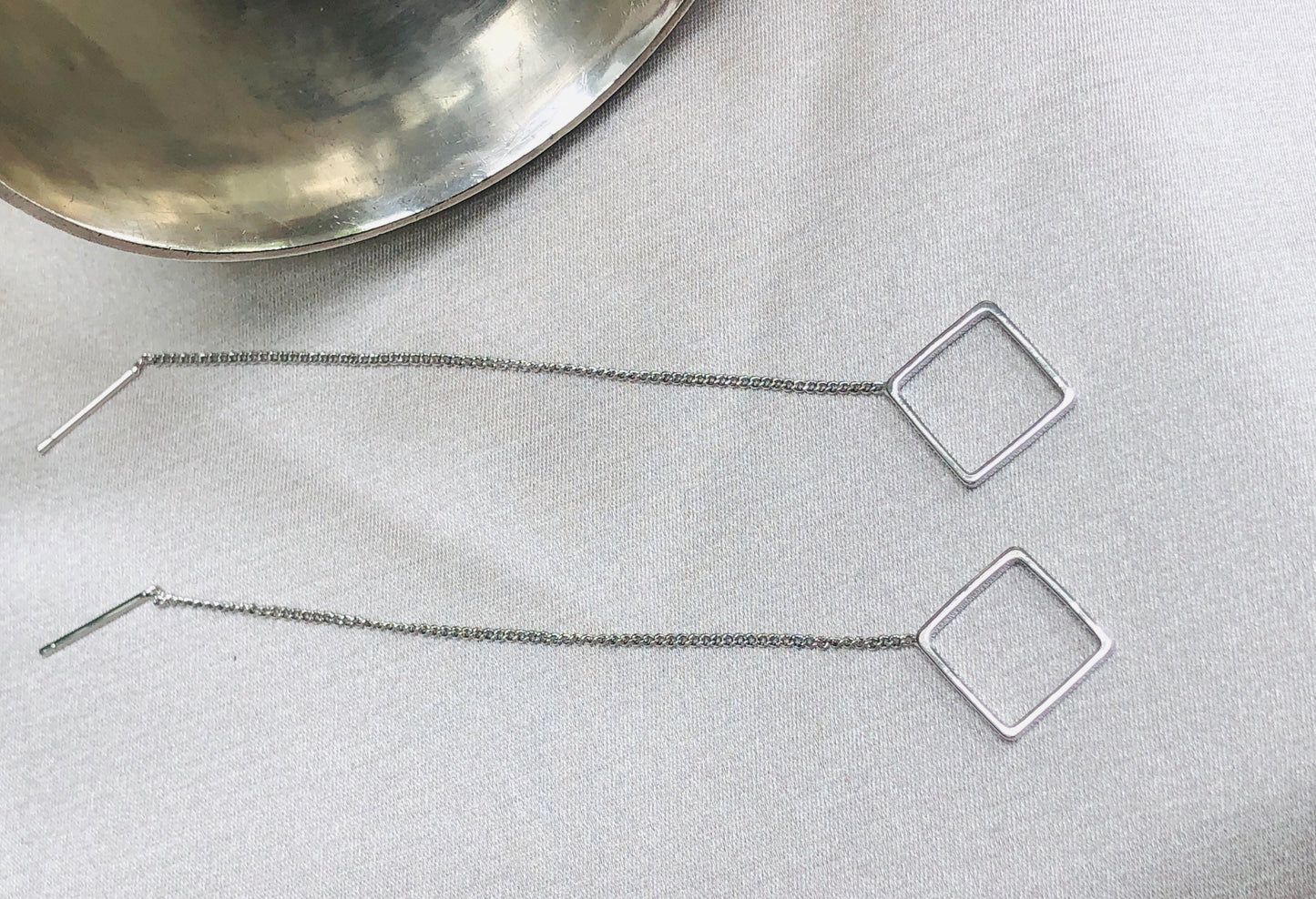 Dangling Square Earrings