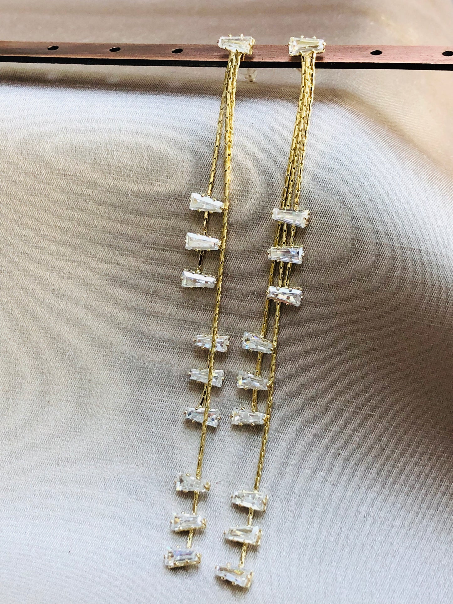 Tumbling Diamond Earrings