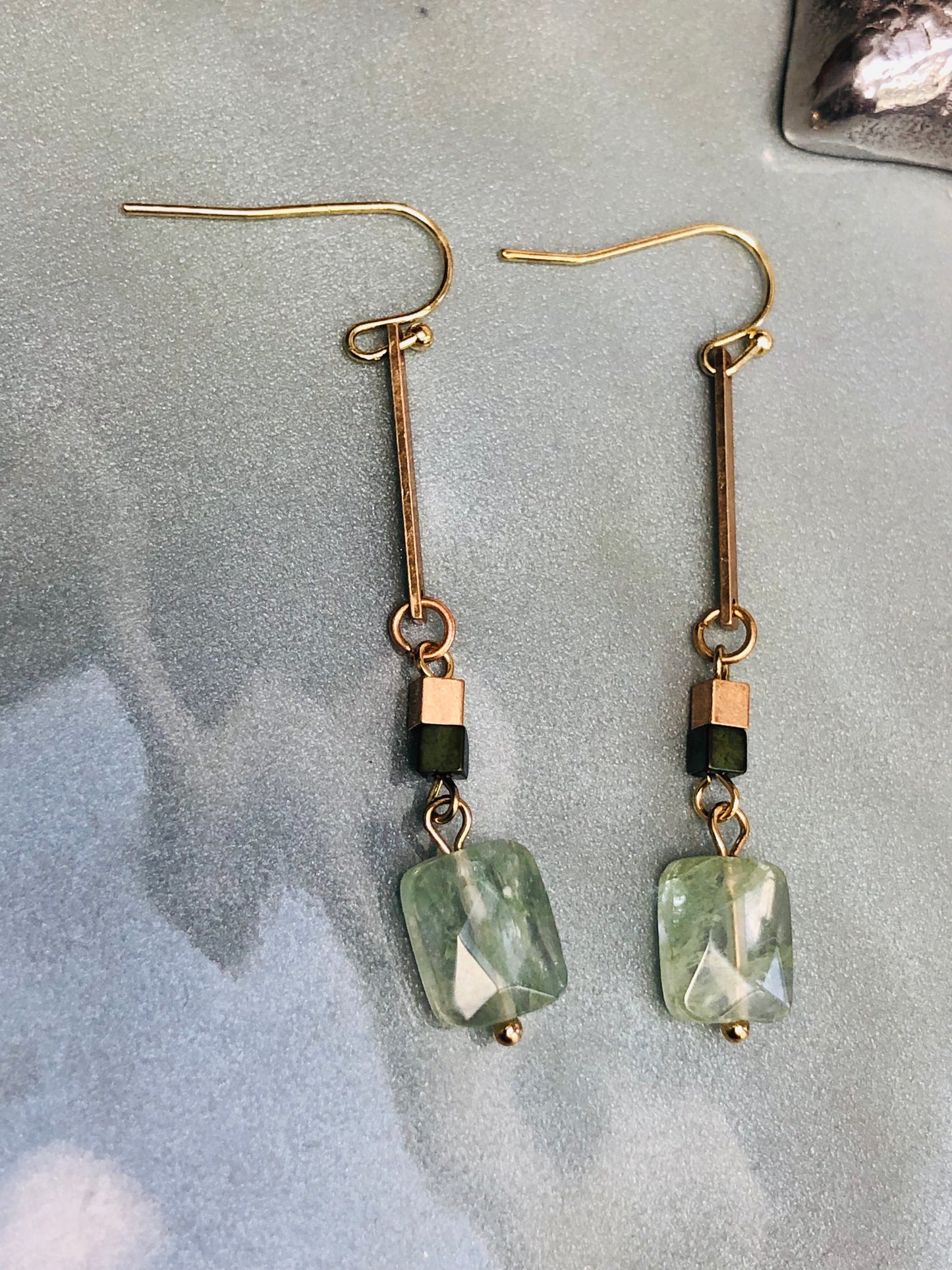 Dangly Green Stones