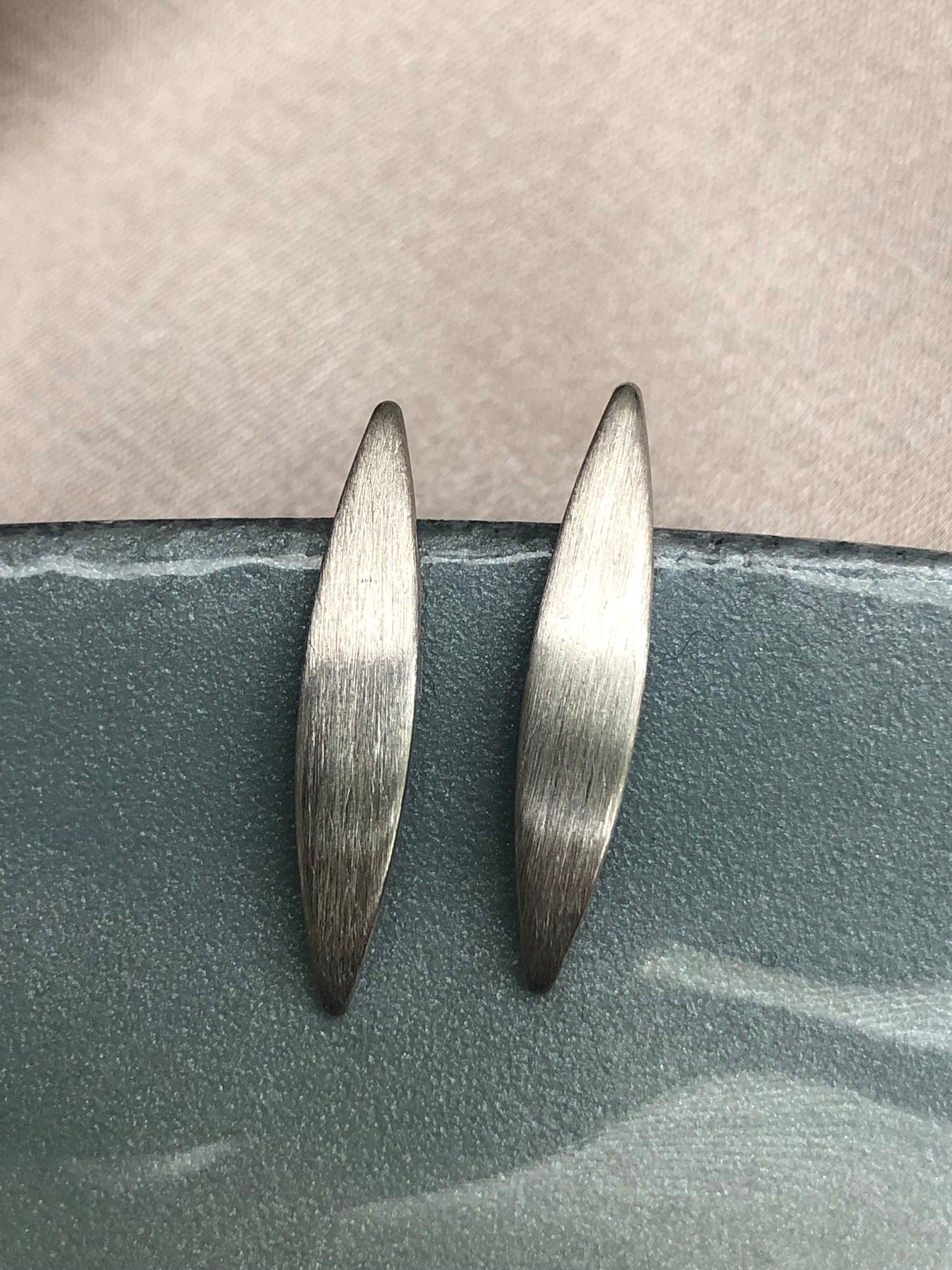 Surfing Silver Wave Earrings