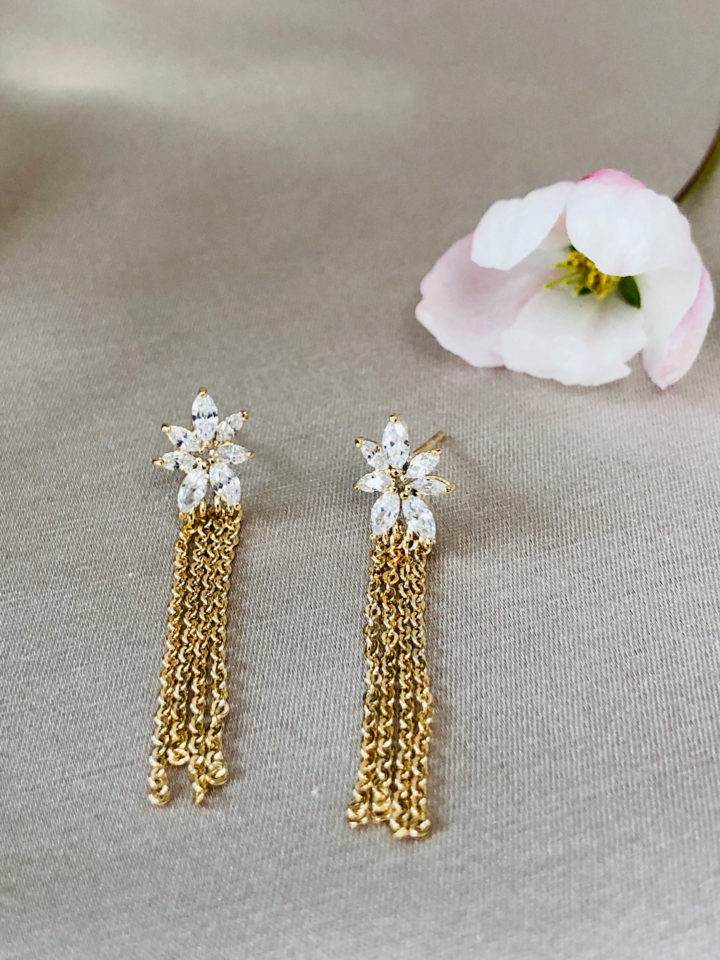 Golden Rain Earrings