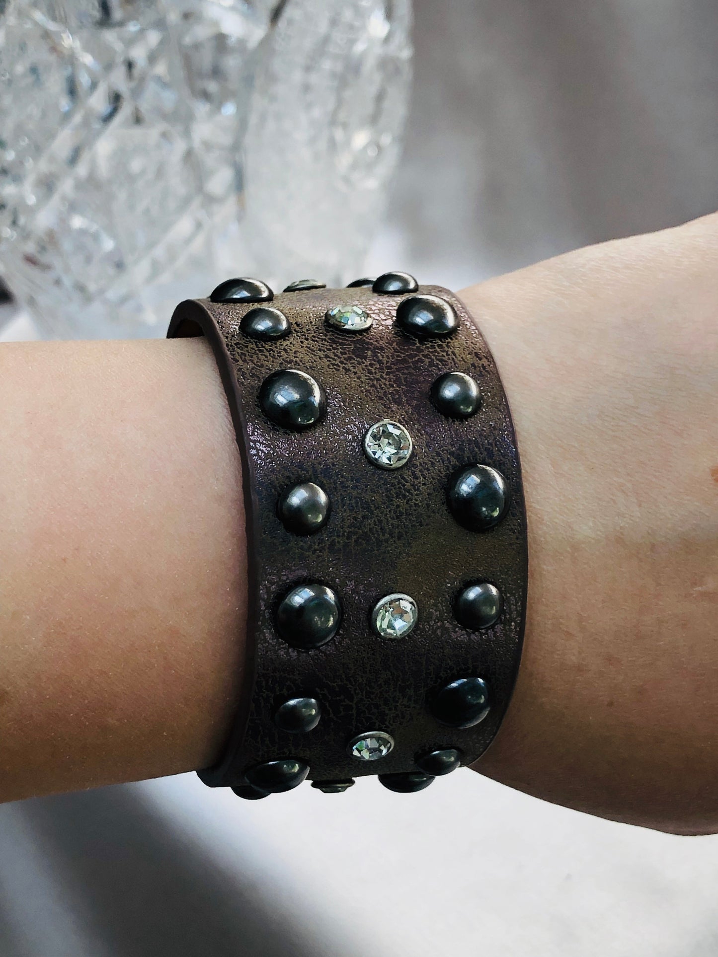 Studded Leather Bracelet