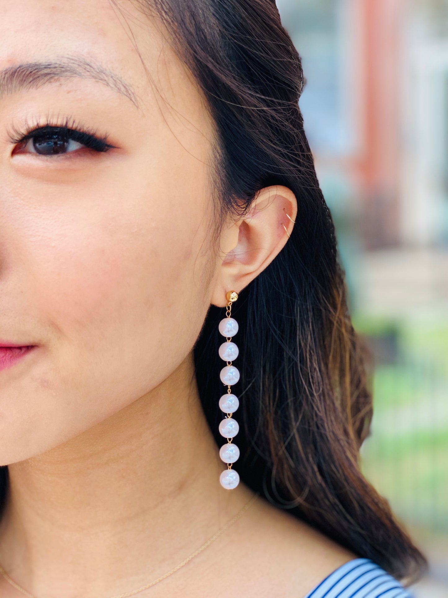 Dangly Pearl Earrings