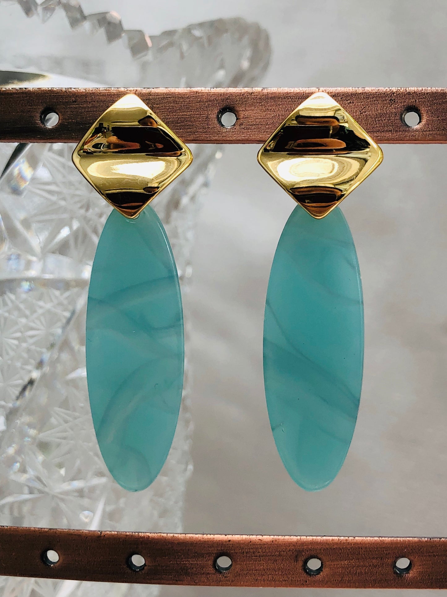 Caribbean Blue Earrings