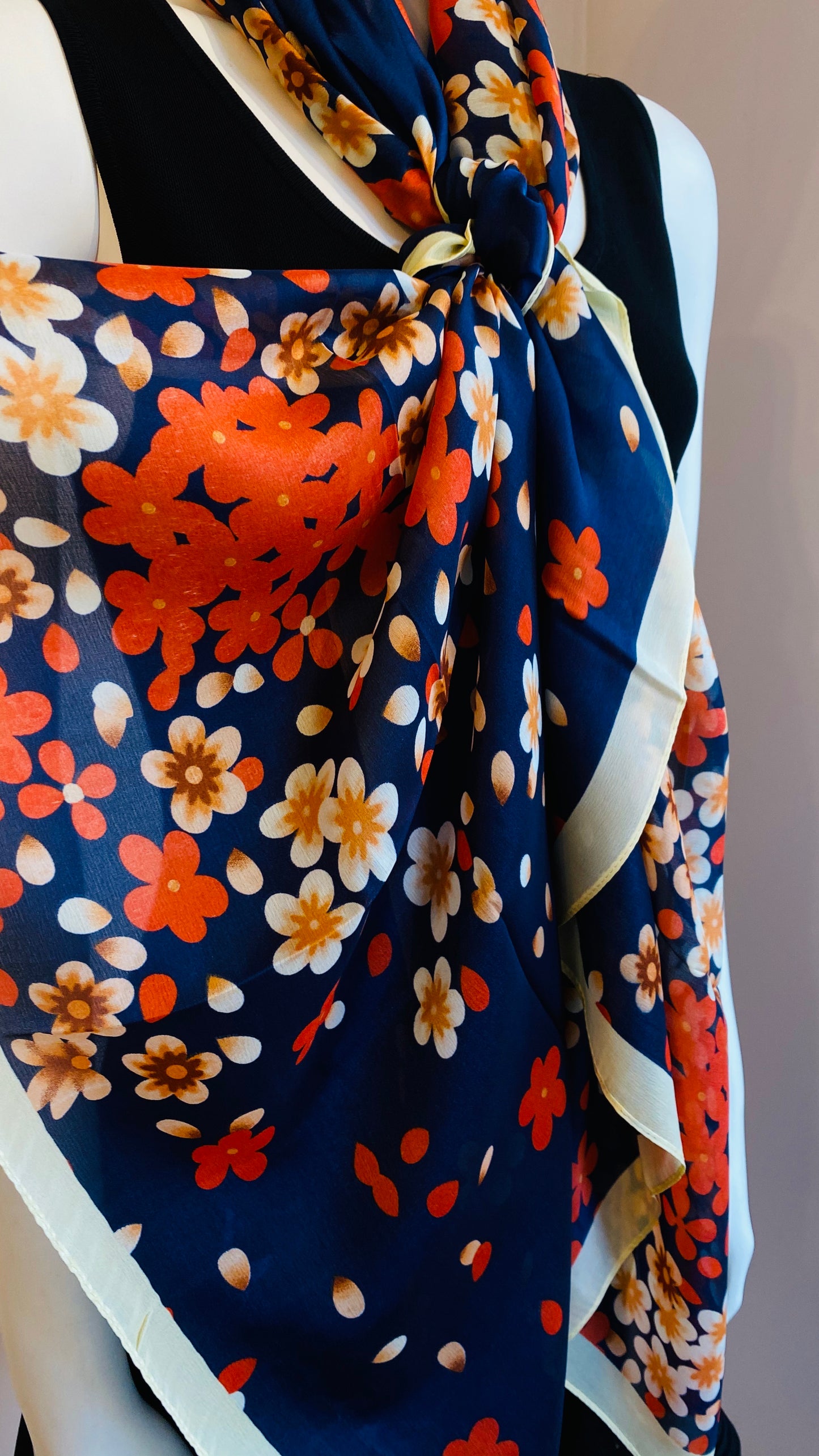 Floral Pattern Scarf