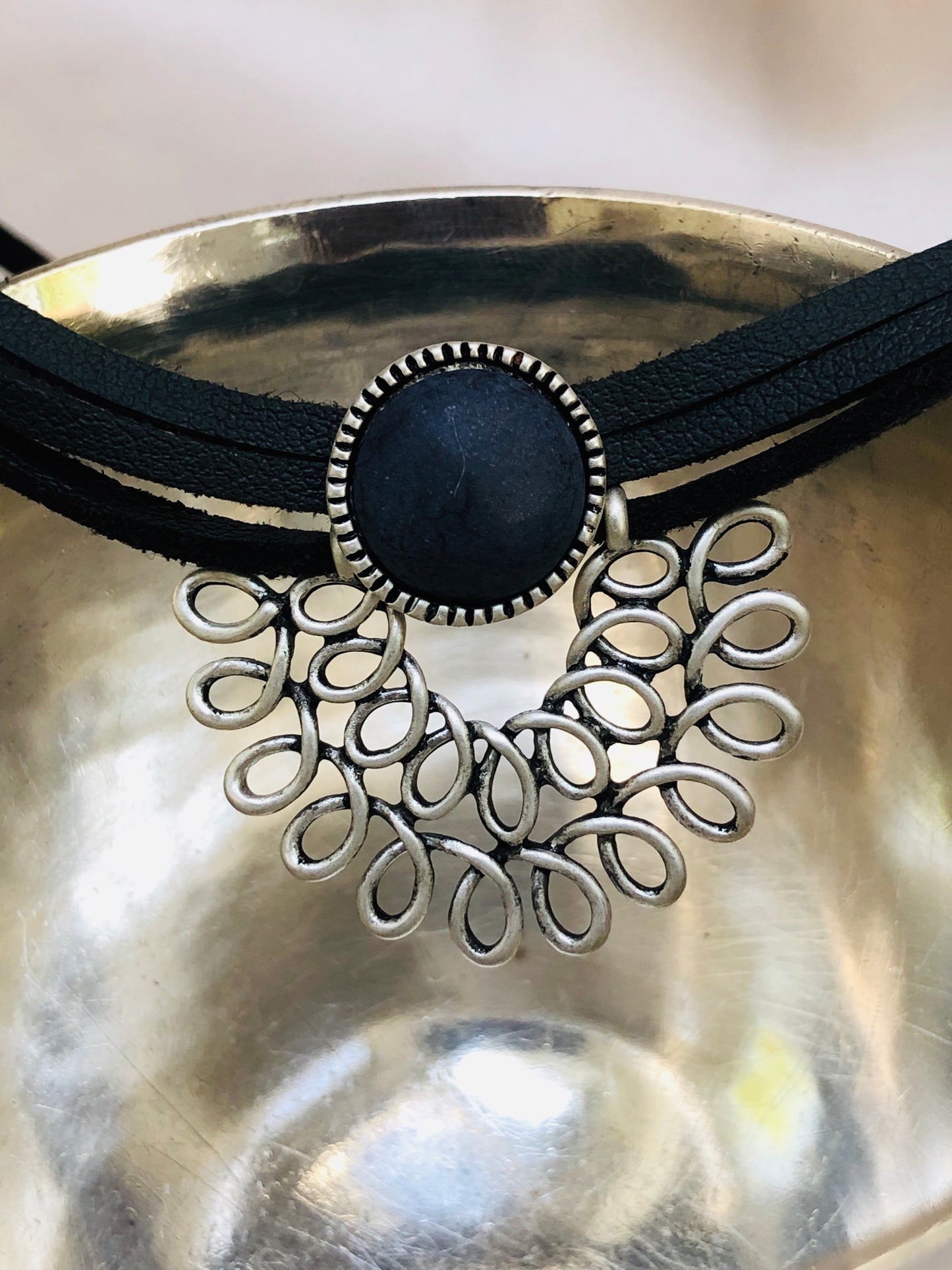 Silver Spiral Choker