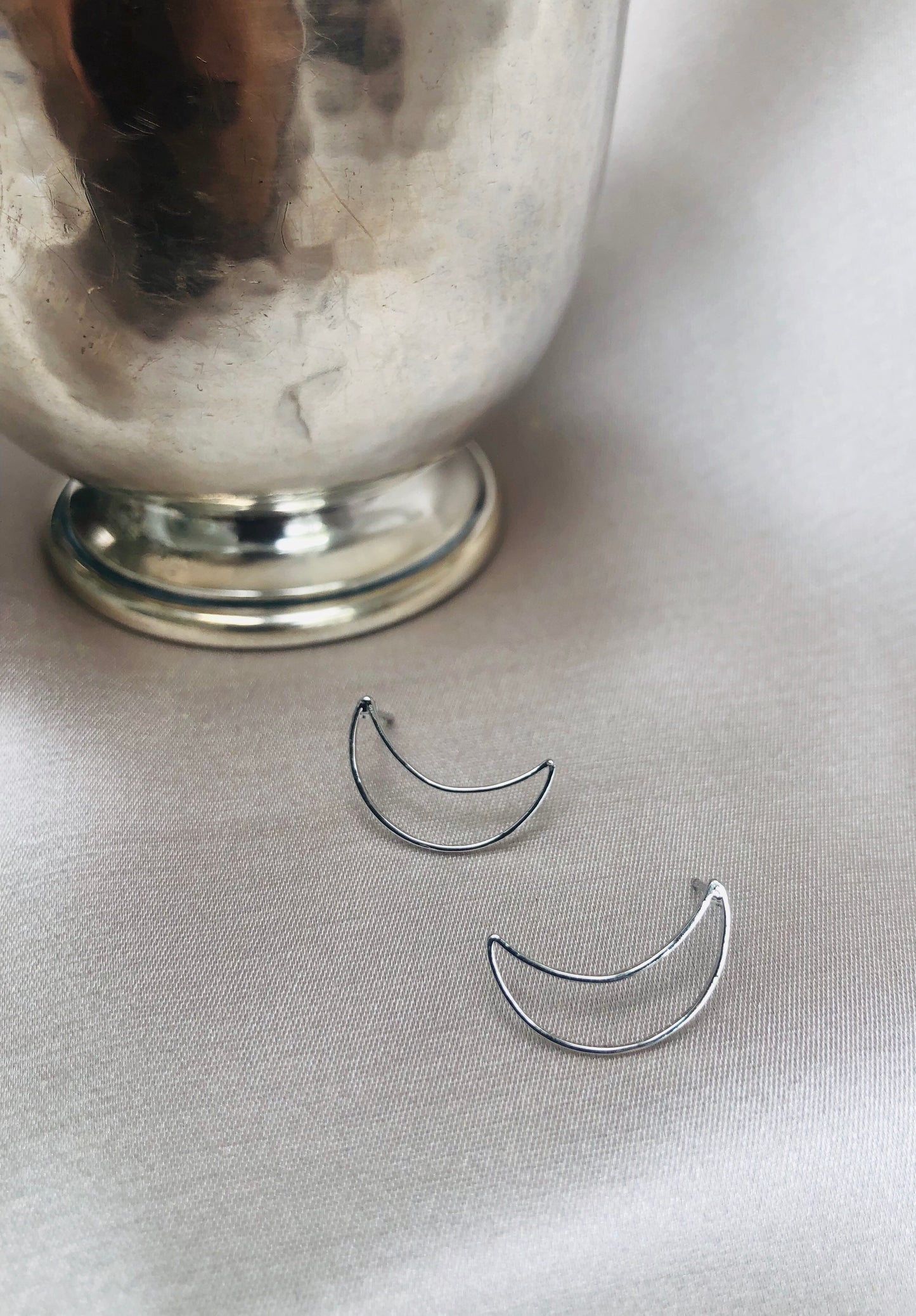 Silver Moon Earrings