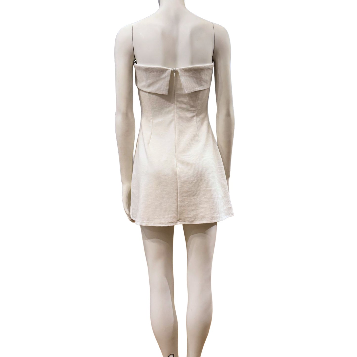 Strapless Pleated Mini Dress