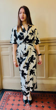 Load image into Gallery viewer, Black and White Wrap Dress
