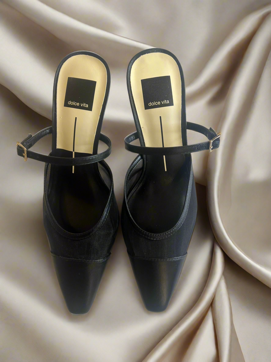 Heels Black Mesh