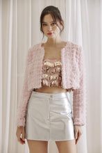 Load image into Gallery viewer, Classy Tweed Cropped Jacket
