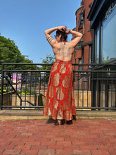 Load image into Gallery viewer, Gold Printe Boho Maxi
