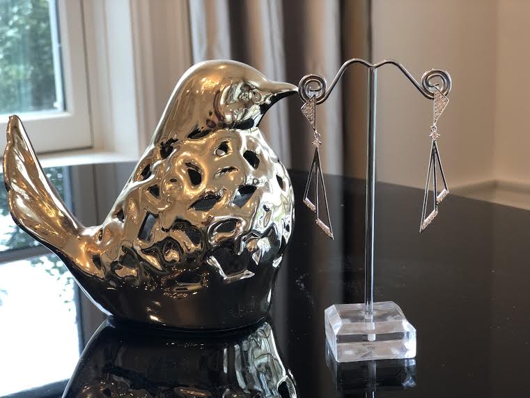 Silver Triangle Earring