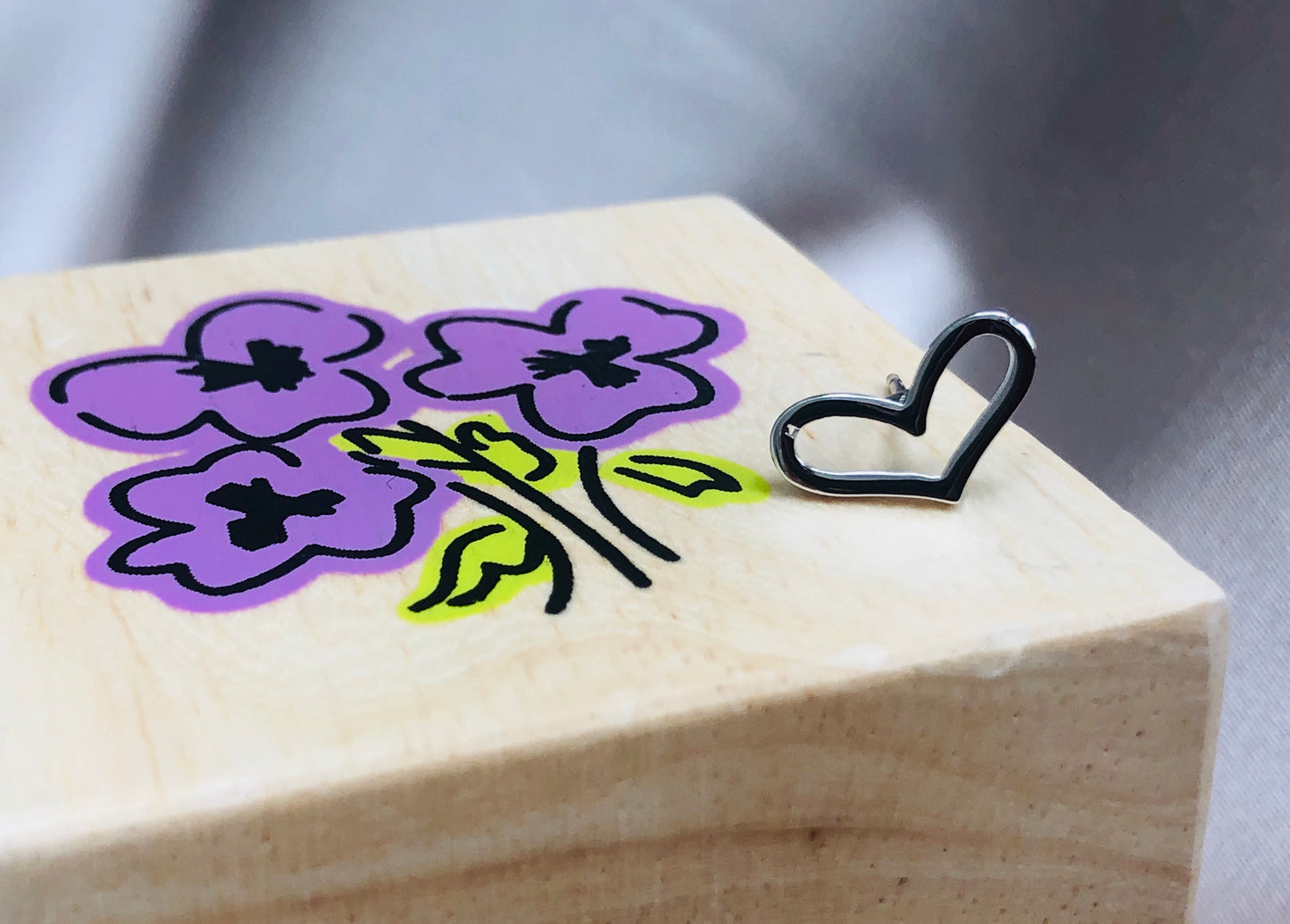 Silver Heart Earrings