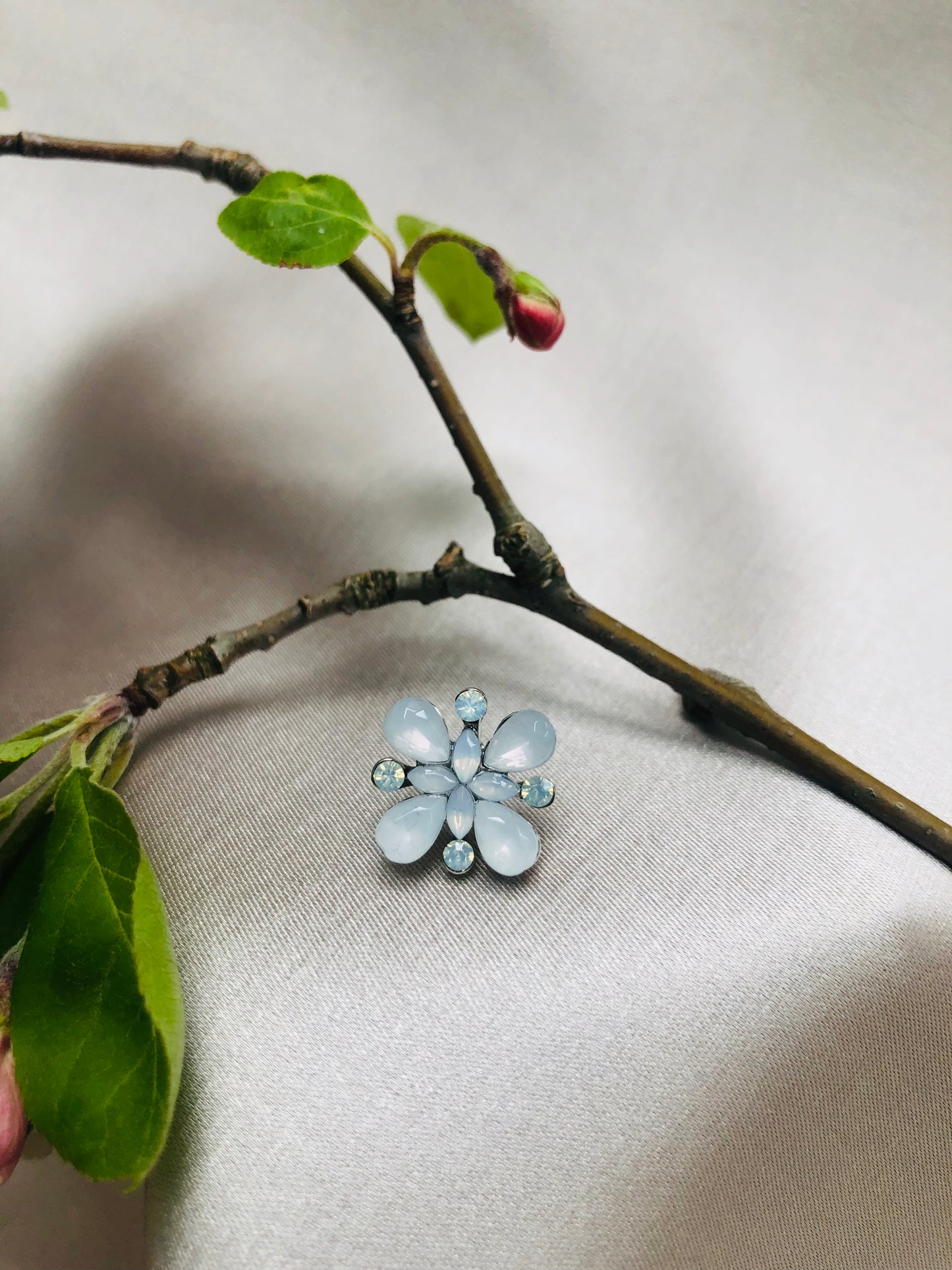 Blue Clouded Gem Earrings