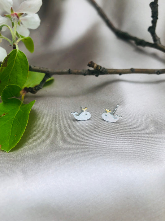 Whale Earrings