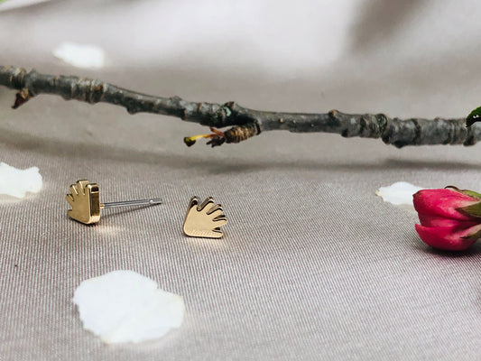 Golden Hand Earrings