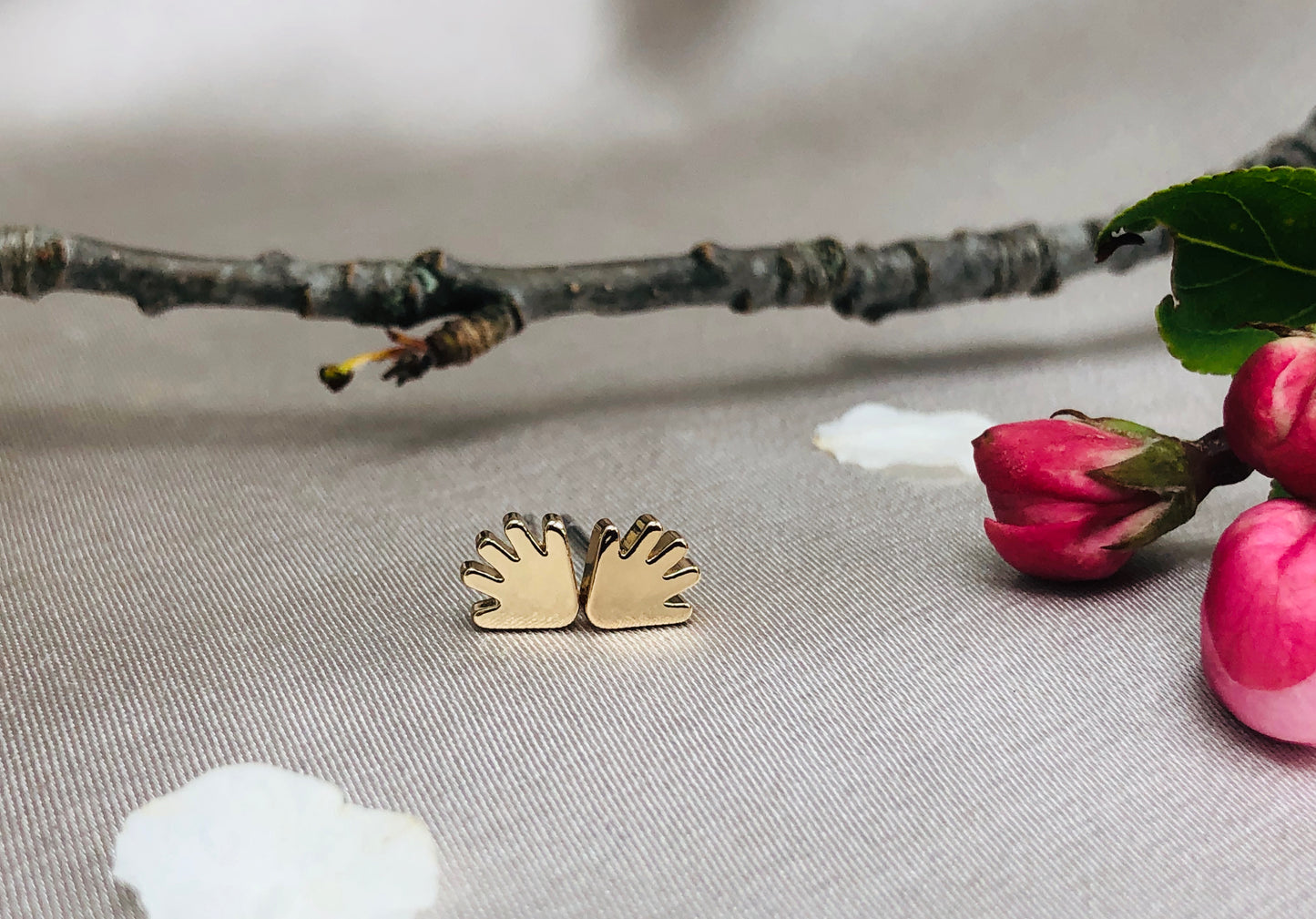 Golden Hand Earrings