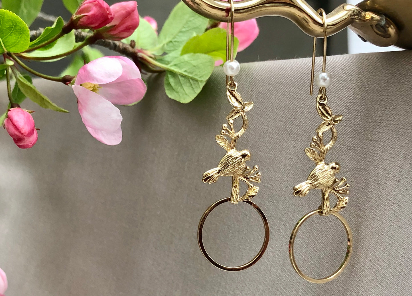 Golden Bird Earrings