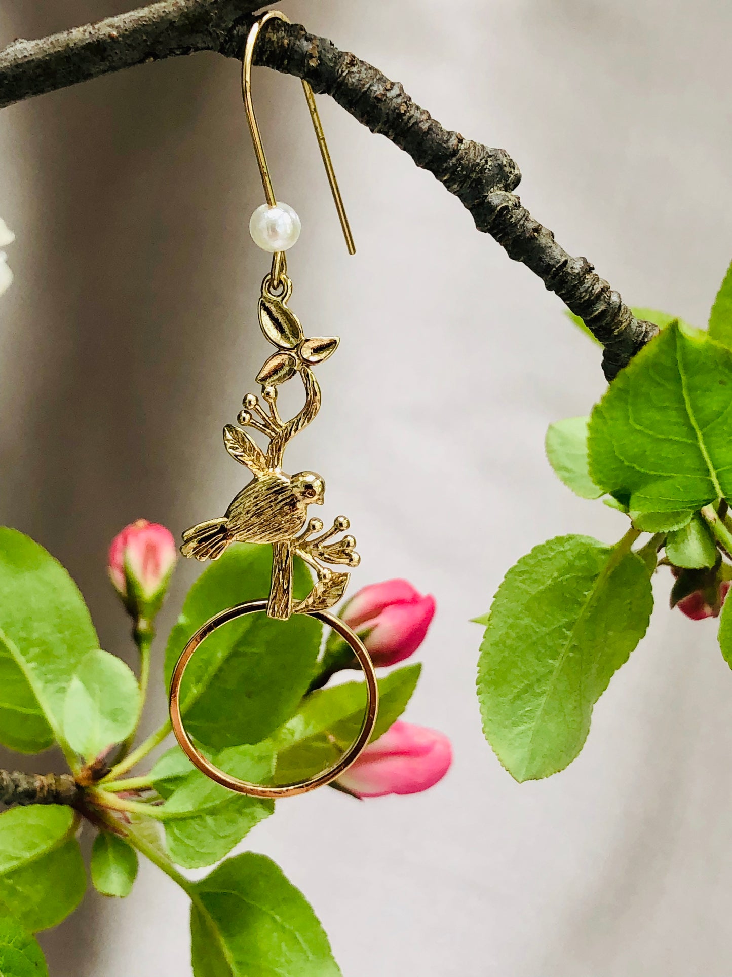 Golden Bird Earrings