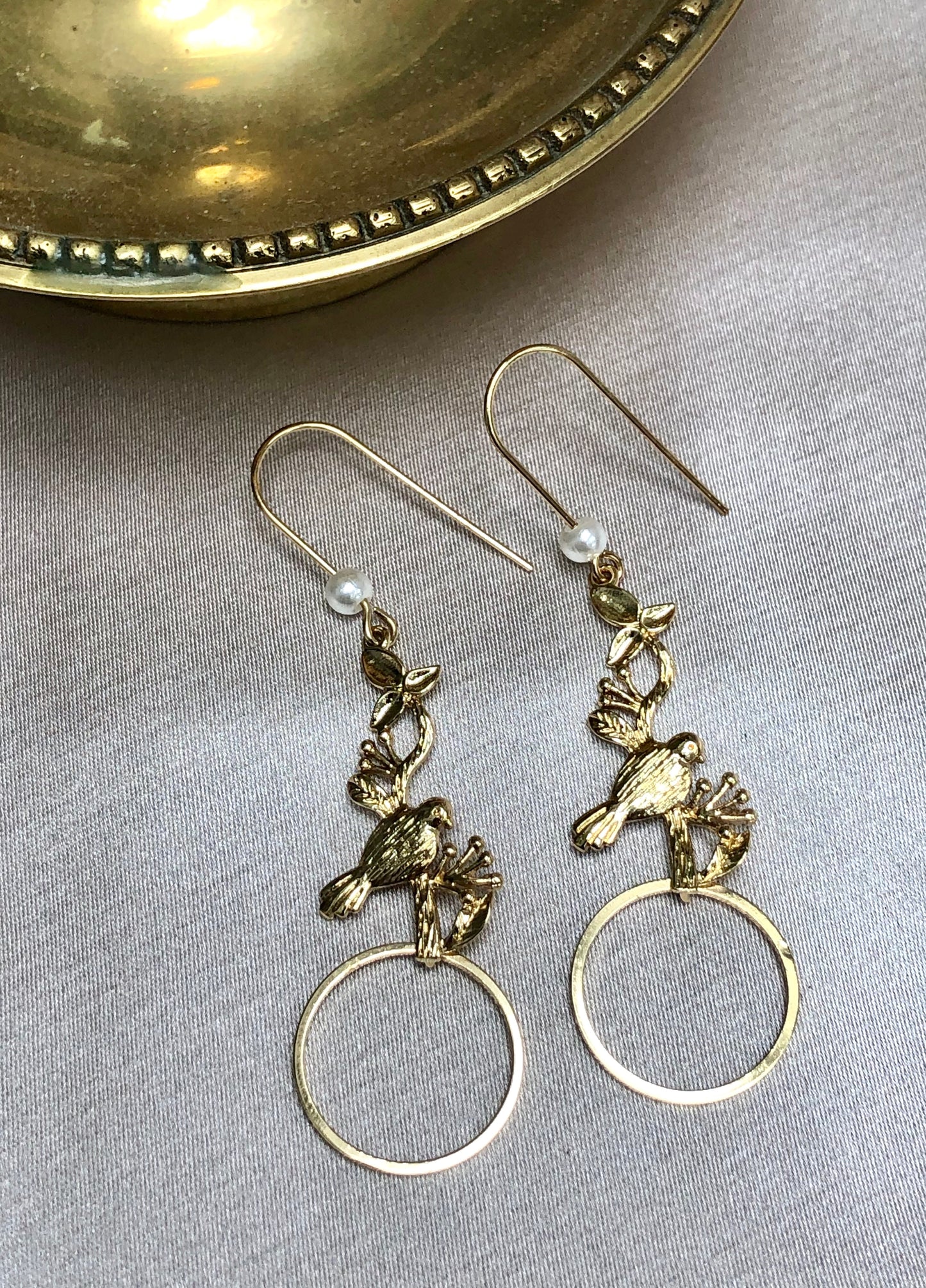 Golden Bird Earrings