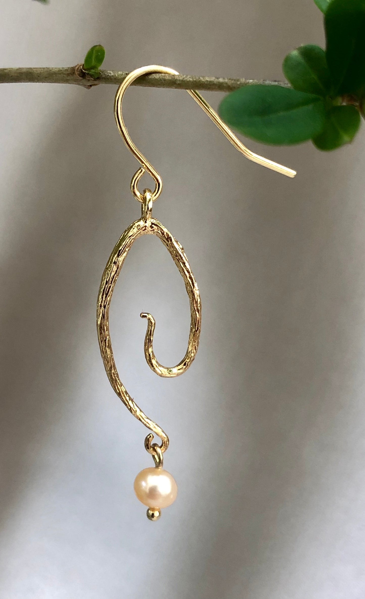 Golden Spiral Earrings