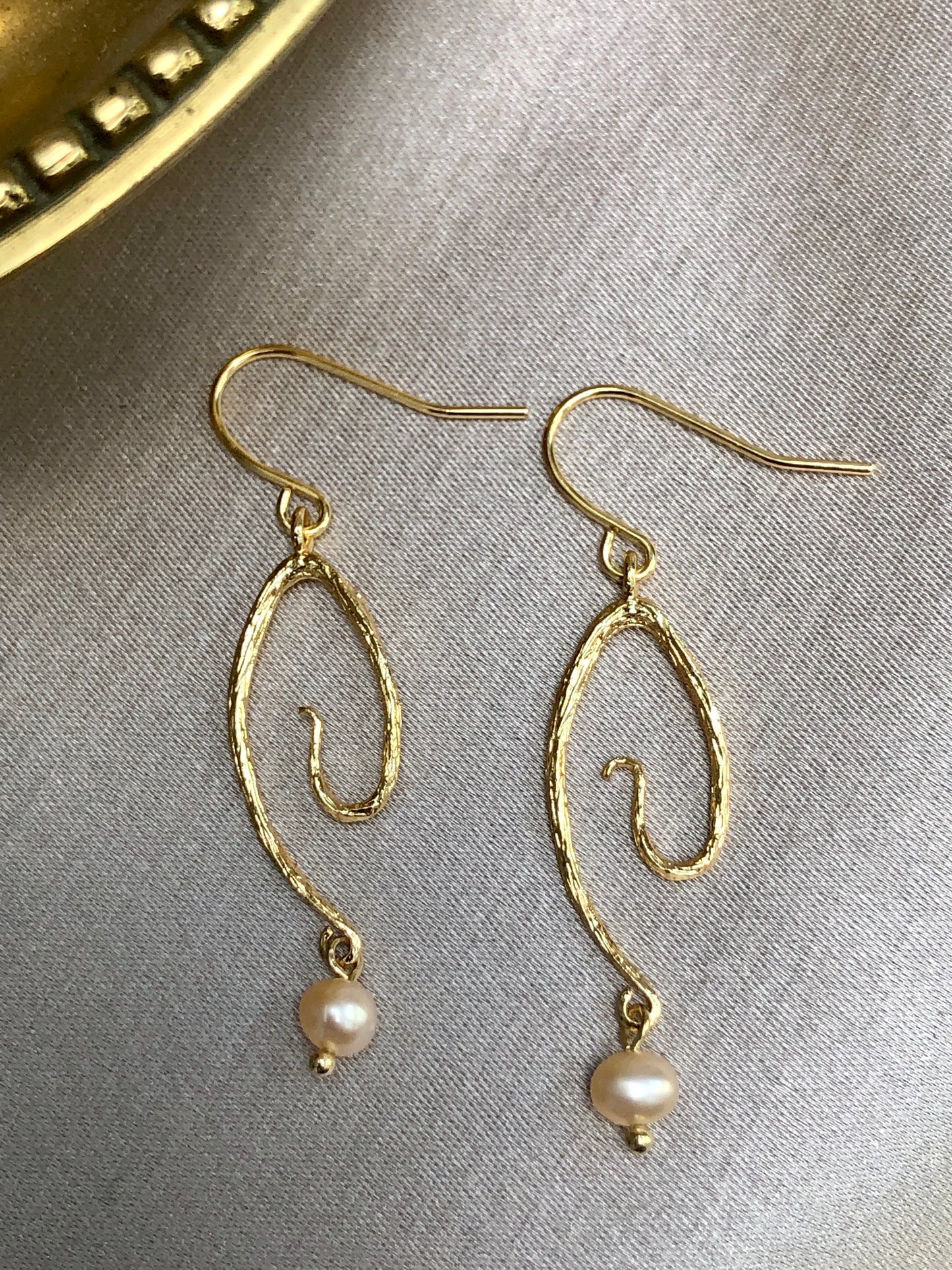 Golden Spiral Earrings