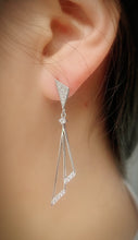 Load image into Gallery viewer, Silver Triangle Earring
