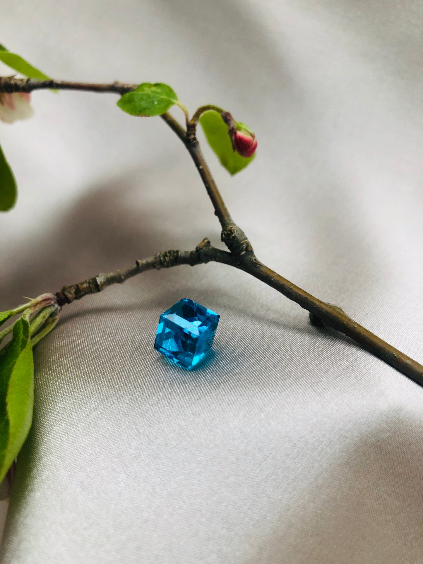 Blue Glassy Studs