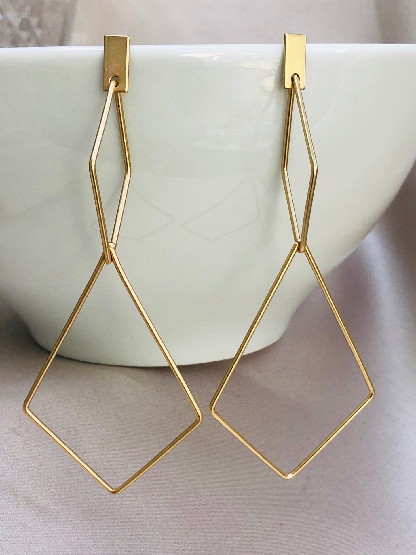 Congruous Golden Earrings