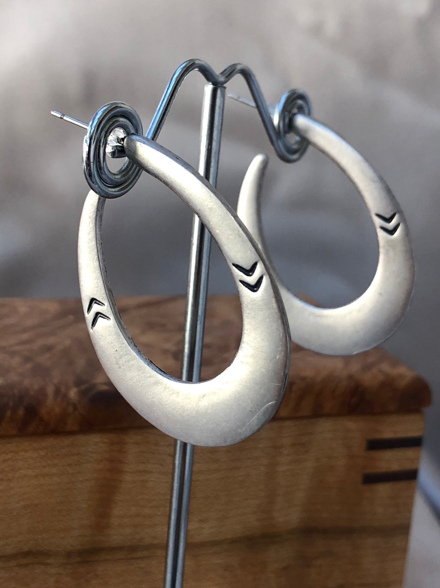 Engraved Arrow Earrings