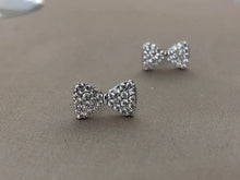 Load image into Gallery viewer, Rhinestone Bow Earrings
