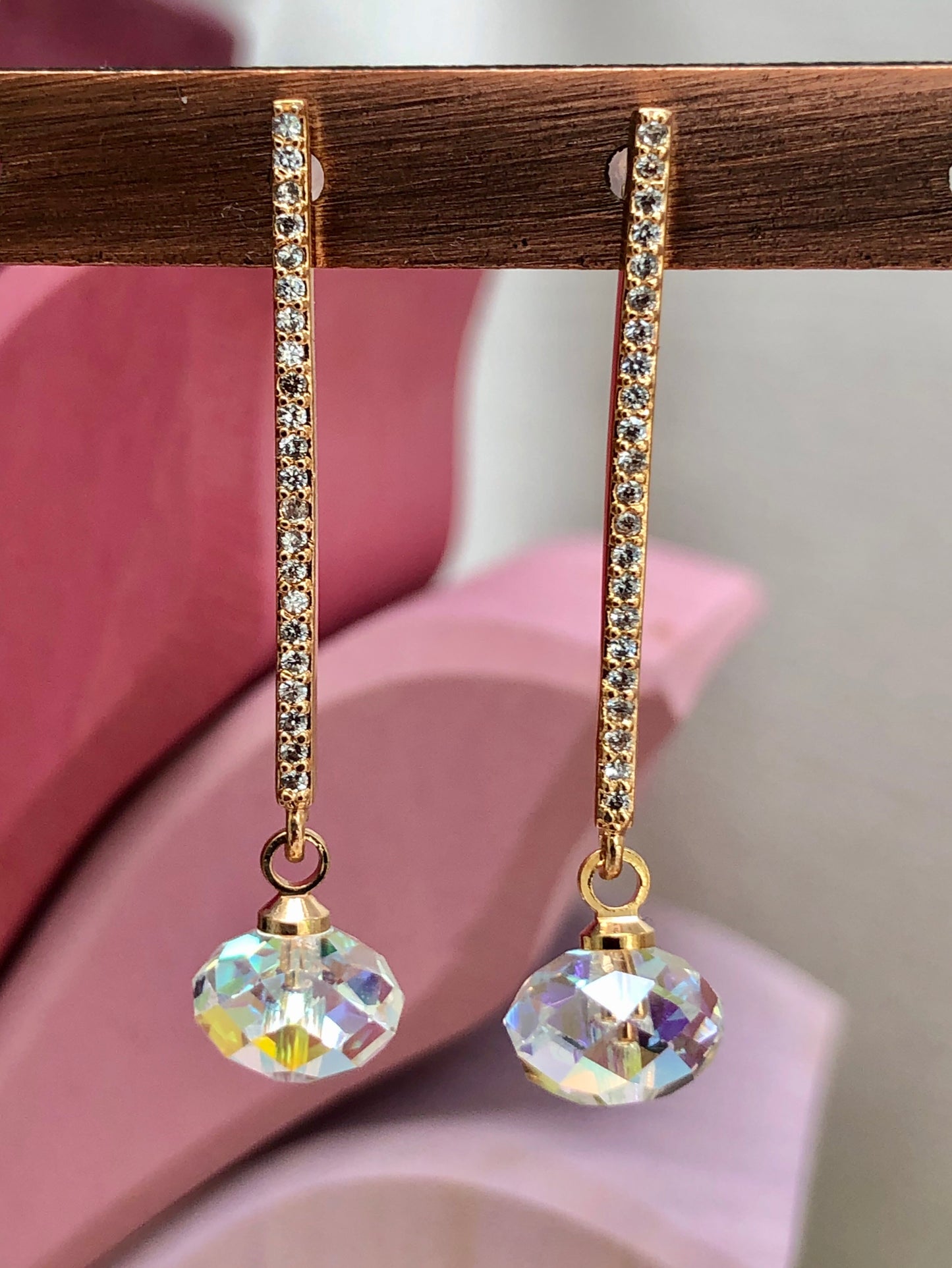 Diamond Sphere Earrings