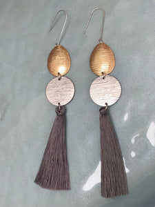 Black Tassel Earrings