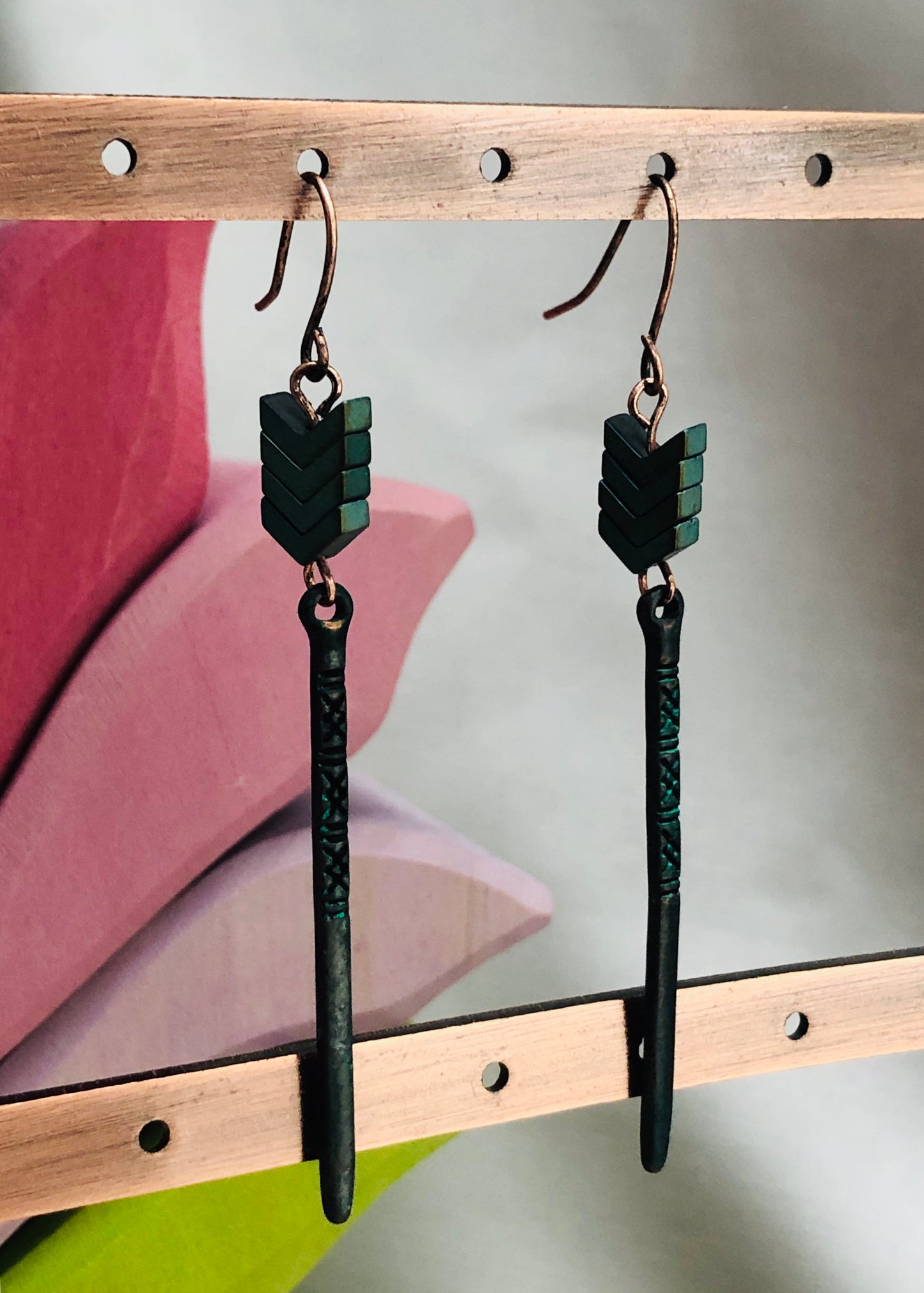 Green Arrow Earrings