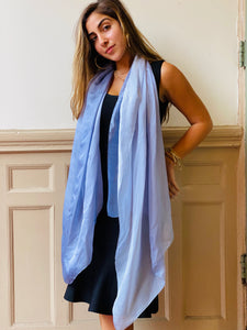Feather Blue Scarf