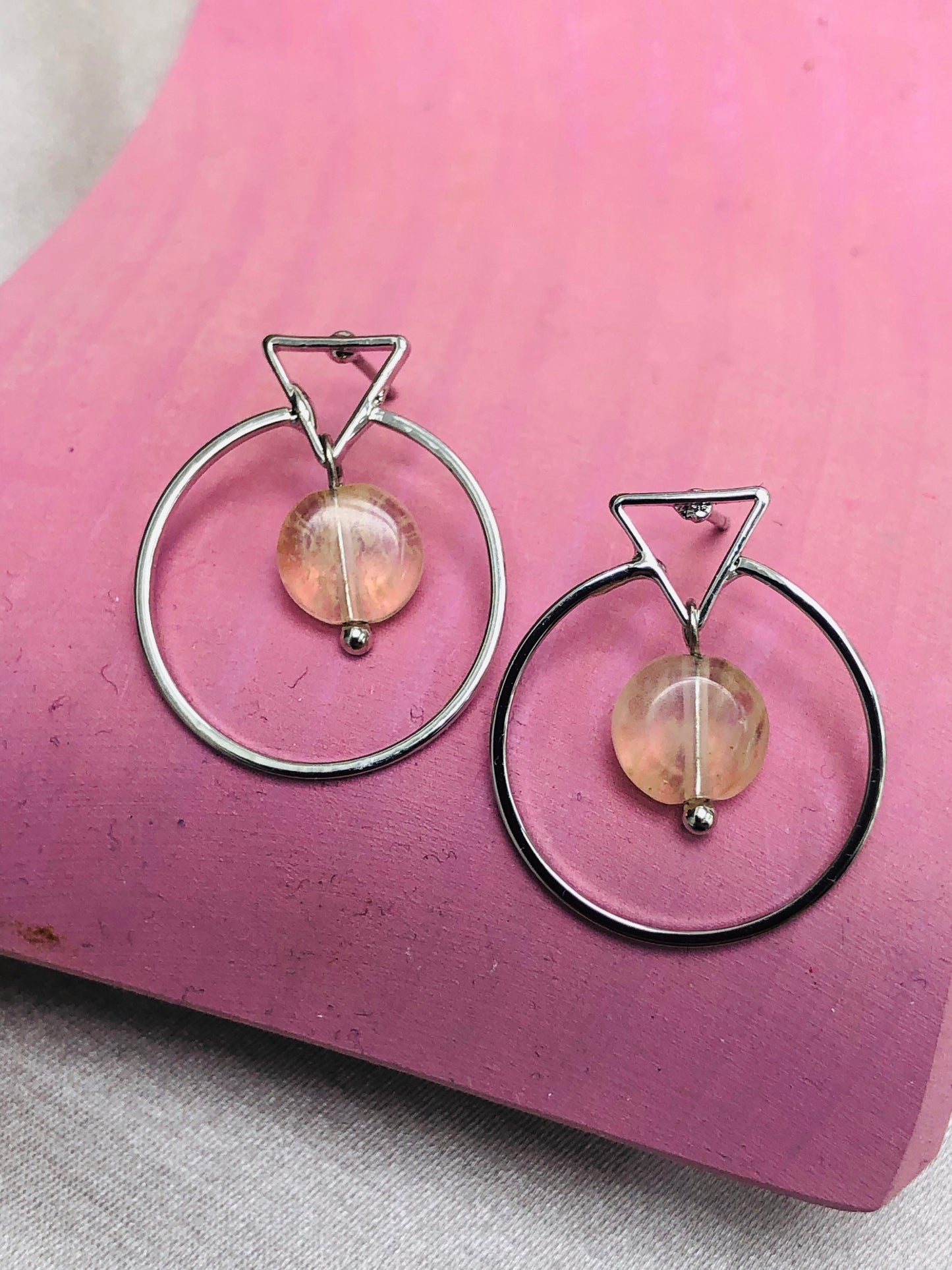 Nude Gem Earrings