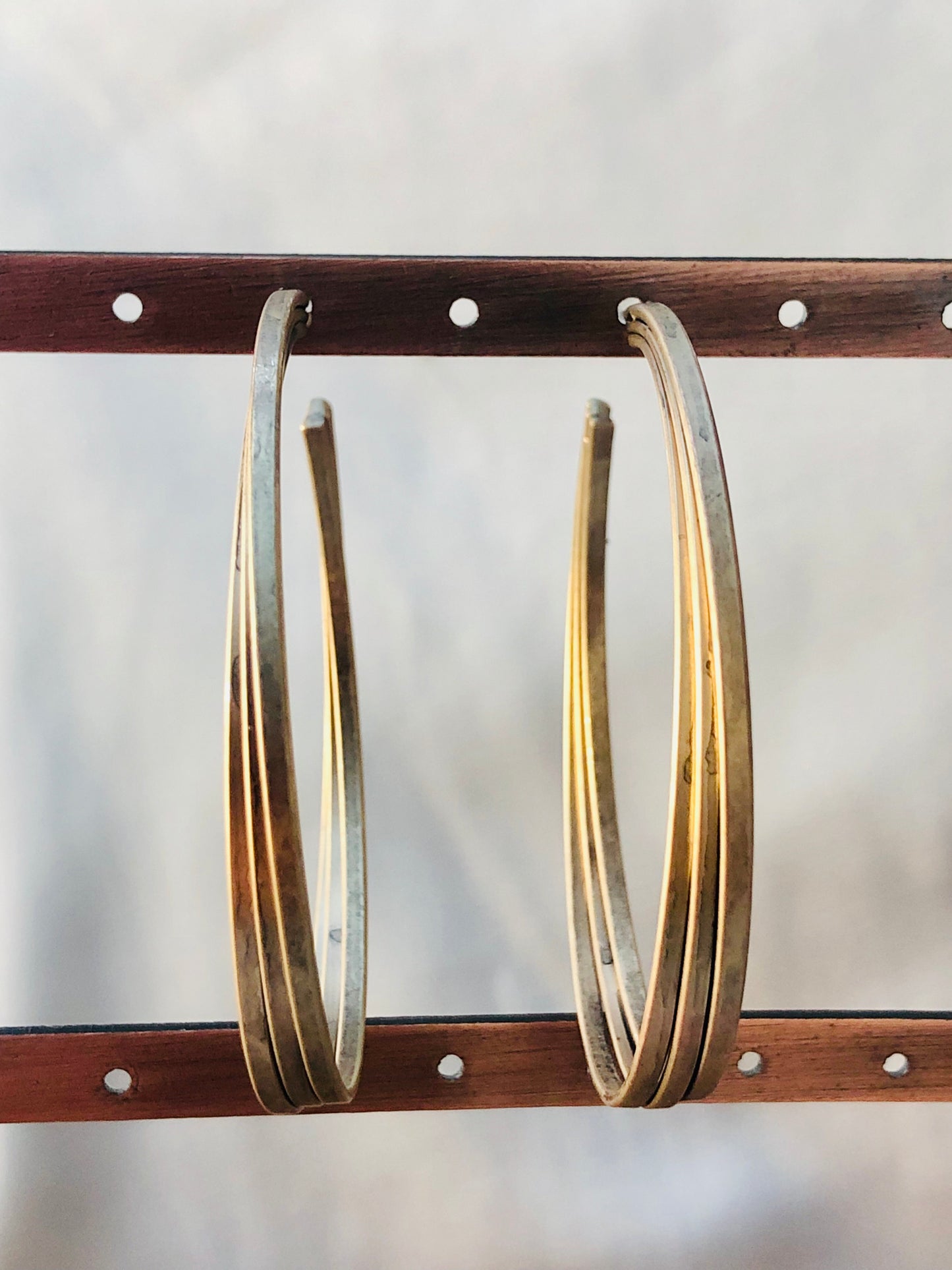 Layered Golden Hoops