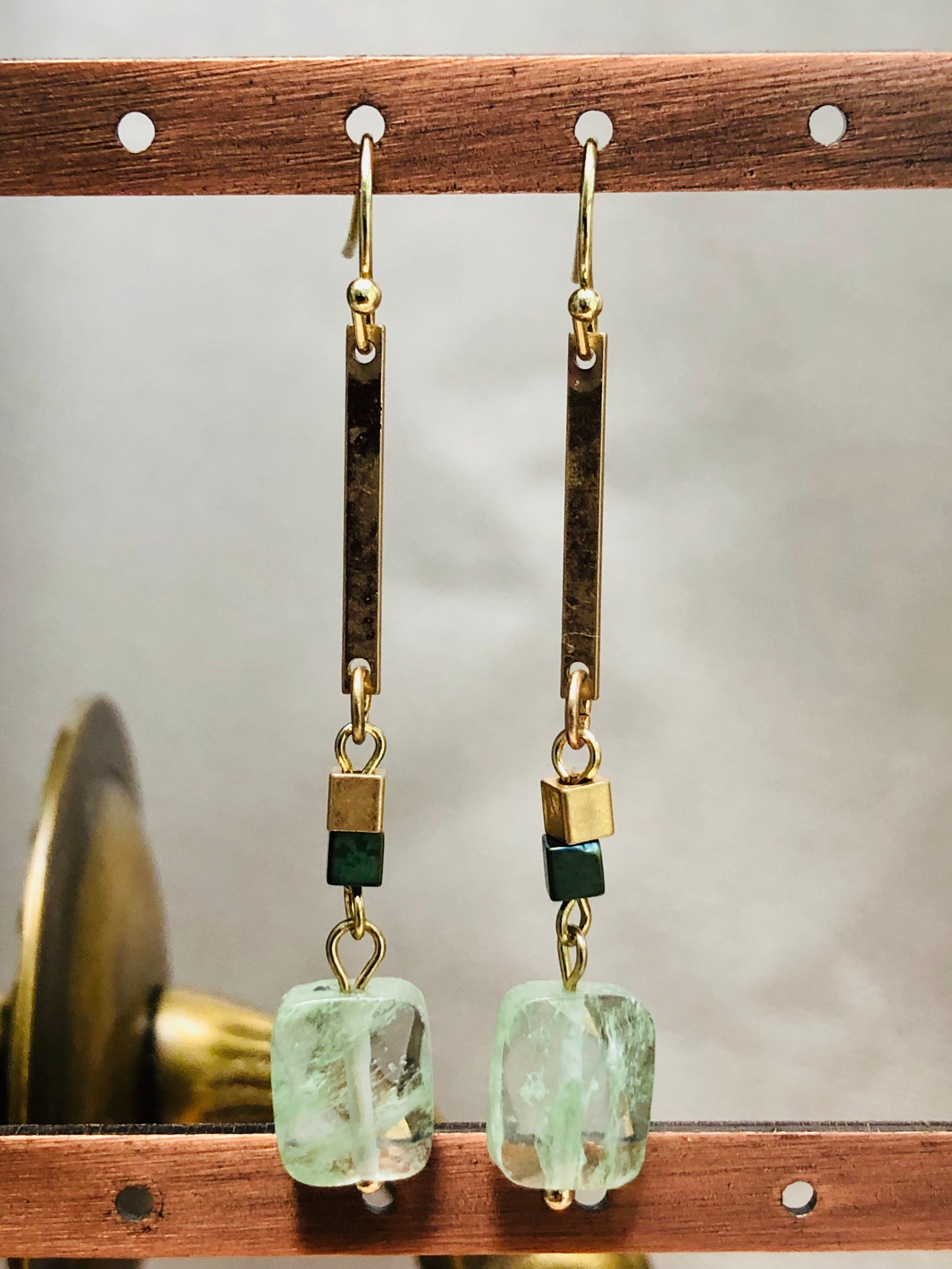 Dangly Green Stones