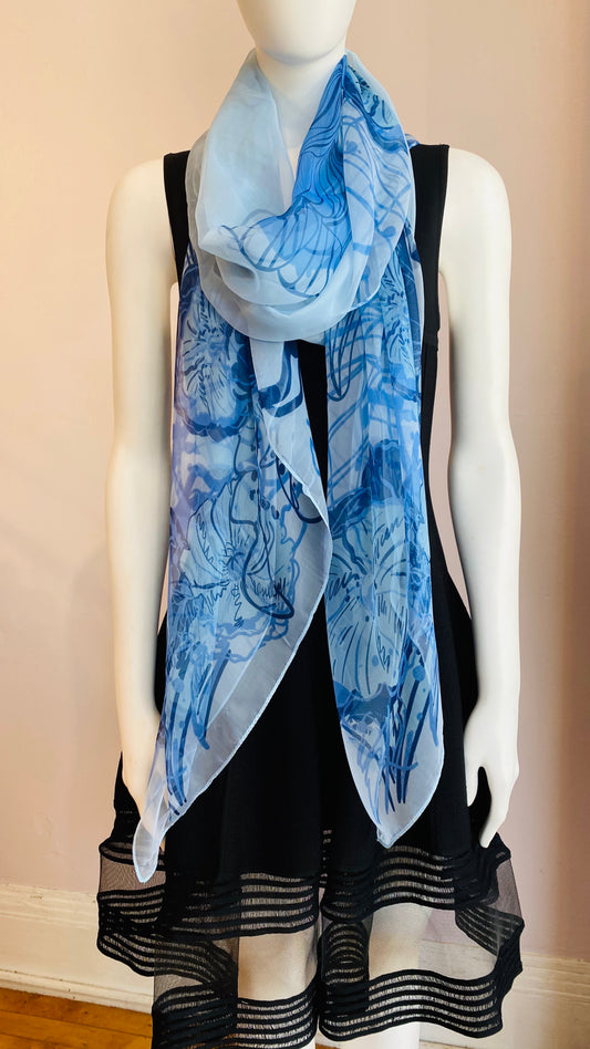 Water Flowers Scarf