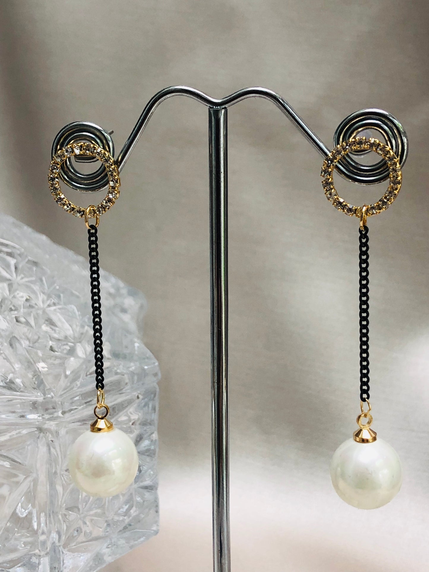 Chain and Ball Earrings