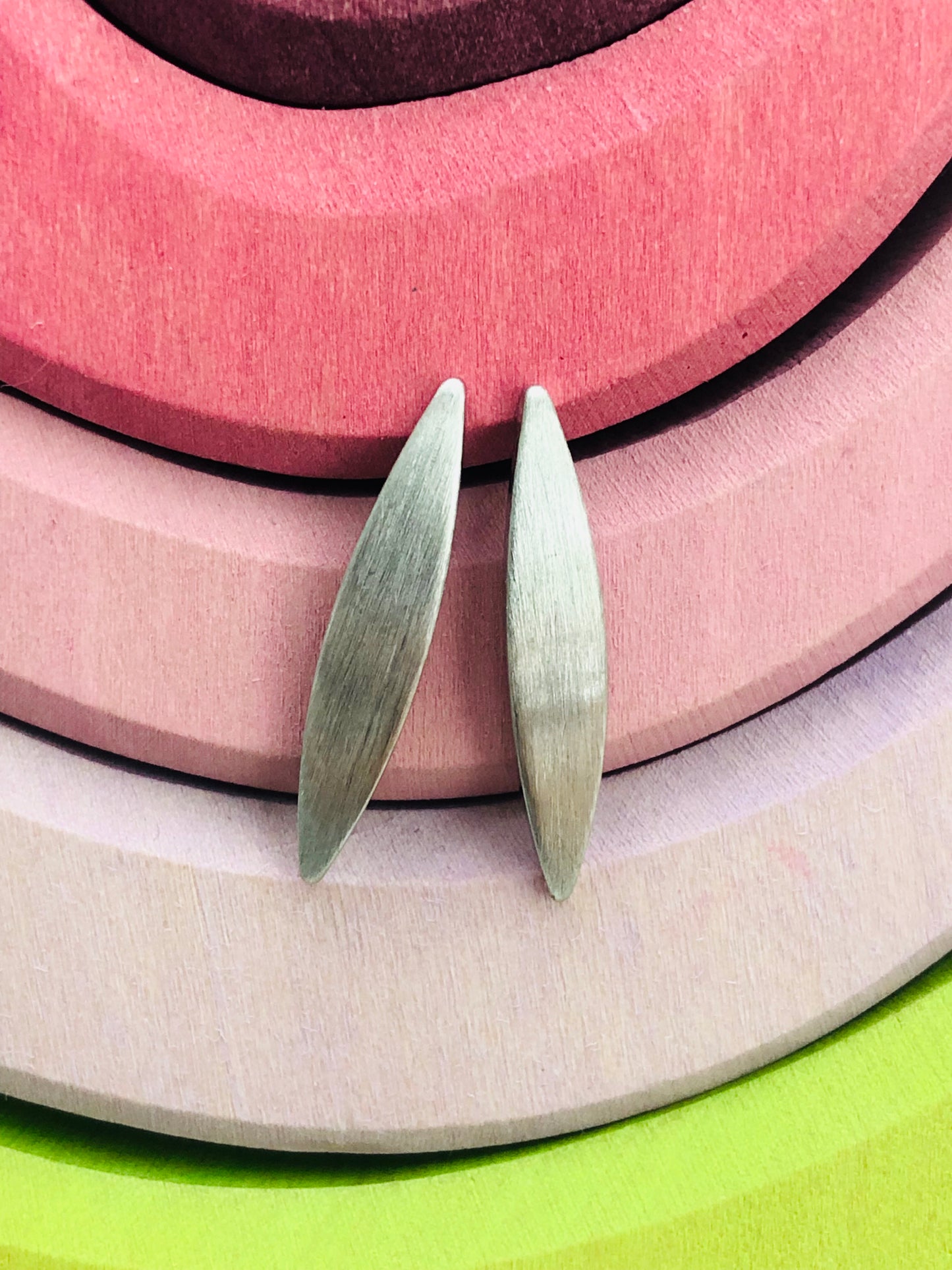 Surfing Silver Wave Earrings