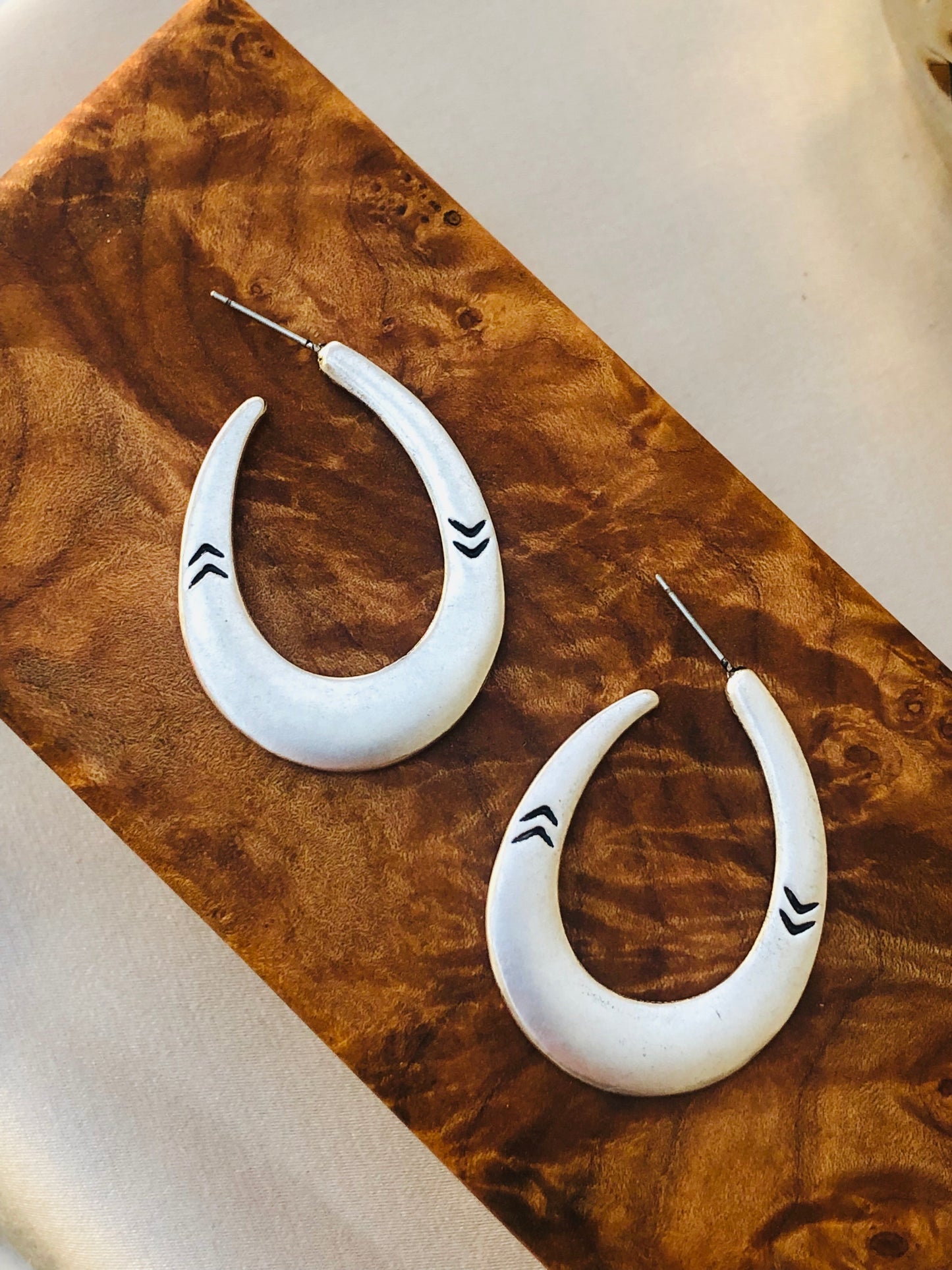 Engraved Arrow Earrings