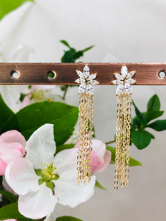 Golden Rain Earrings