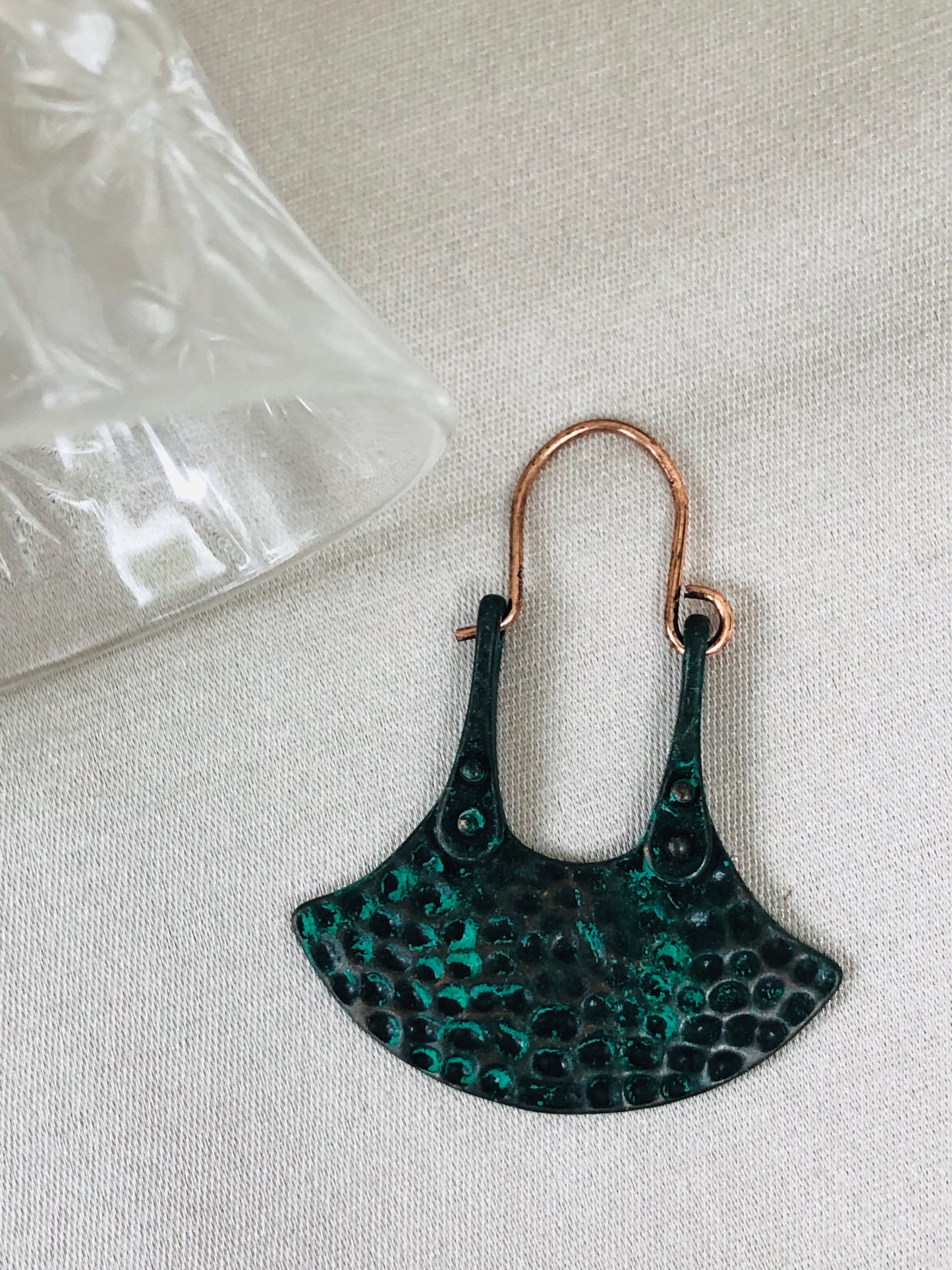 Green Patina Earrings