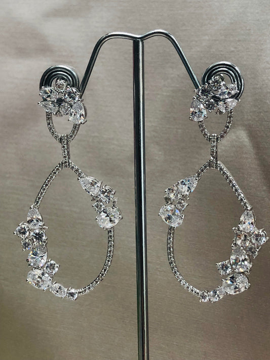 Diamond Adorned Hoops
